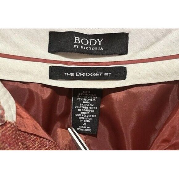Body by Victoria Bridget Fit Dress Pants Womens Size 4 Bootcut Wool Blend - Picture 3 of 6